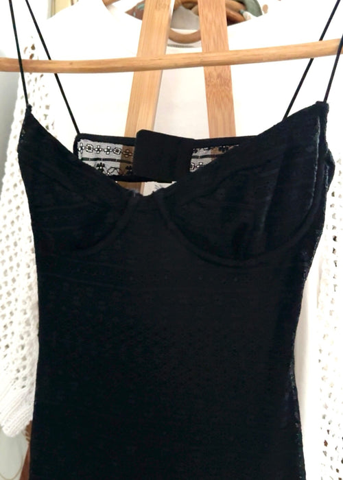GLASSONS // Lace Dress // Black // XS