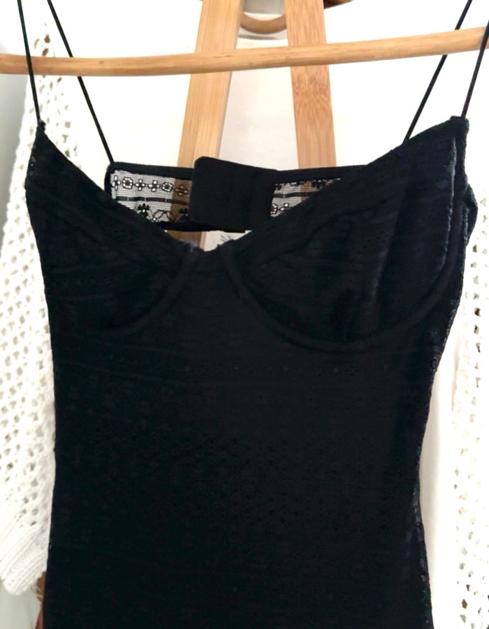 GLASSONS // Lace Dress // Black // XS