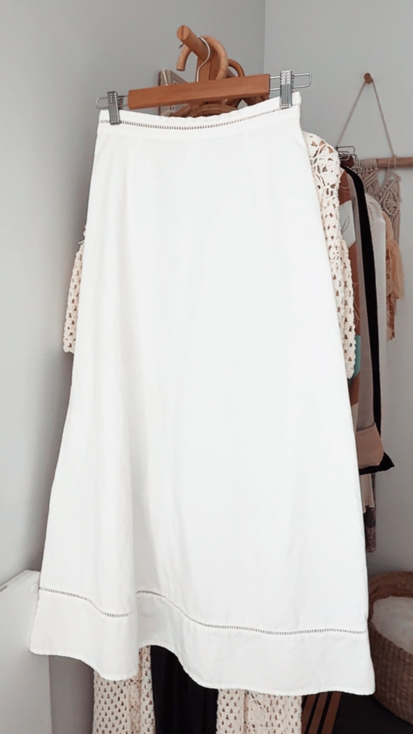 ASSEMBLY LABEL // Cotton/Linen Maxi Skirt // Size 6