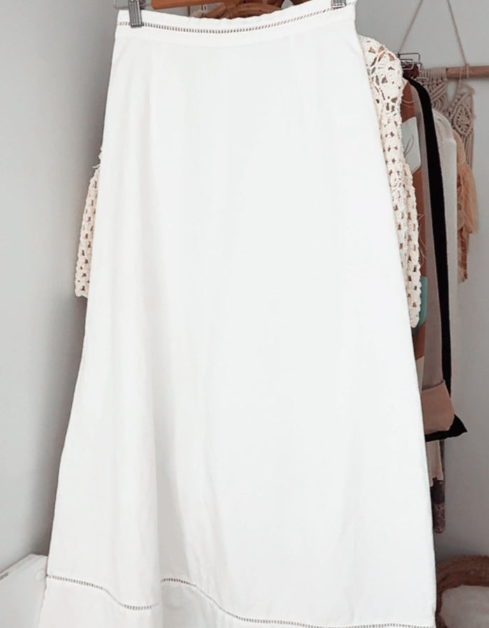 ASSEMBLY LABEL // Cotton/Linen Maxi Skirt // Size 6