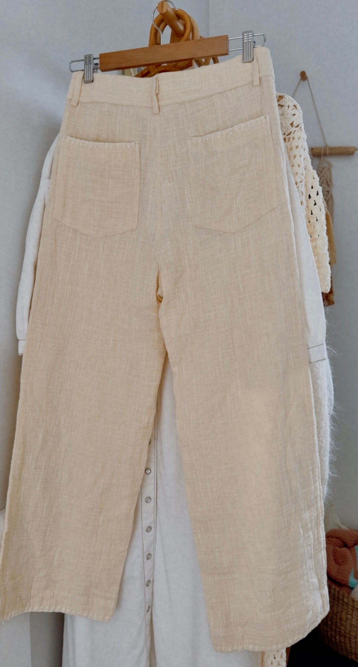 MAURIE & EVE // Palm Horizon Wide Legged Pant // Cream // BNWT // Size 8