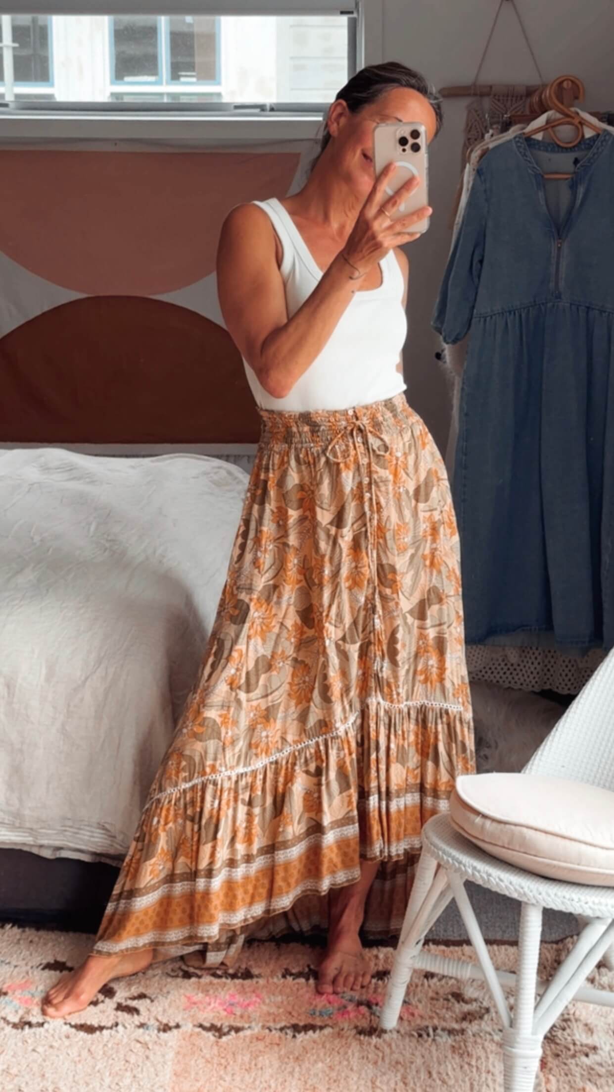 TANAH FOLK// Maxi Skirt // S/M