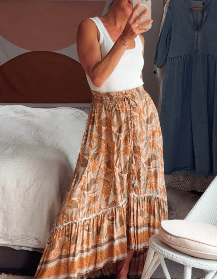 TANAH FOLK// Maxi Skirt // S/M