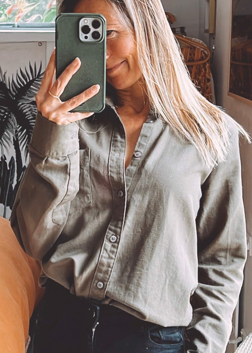 GANT // Khaki Green Shirt // Medium