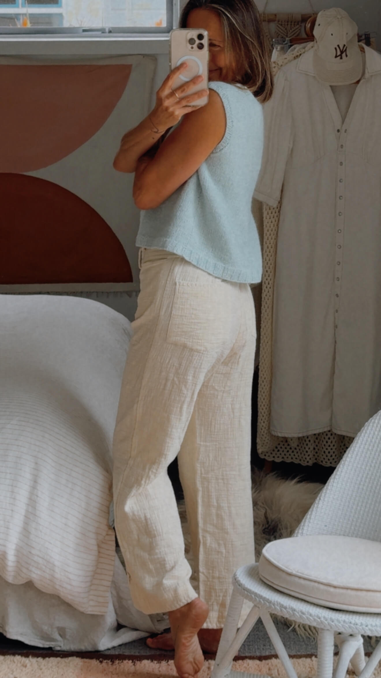 MAURIE & EVE // Palm Horizon Wide Legged Pant // Cream // BNWT // Size 8