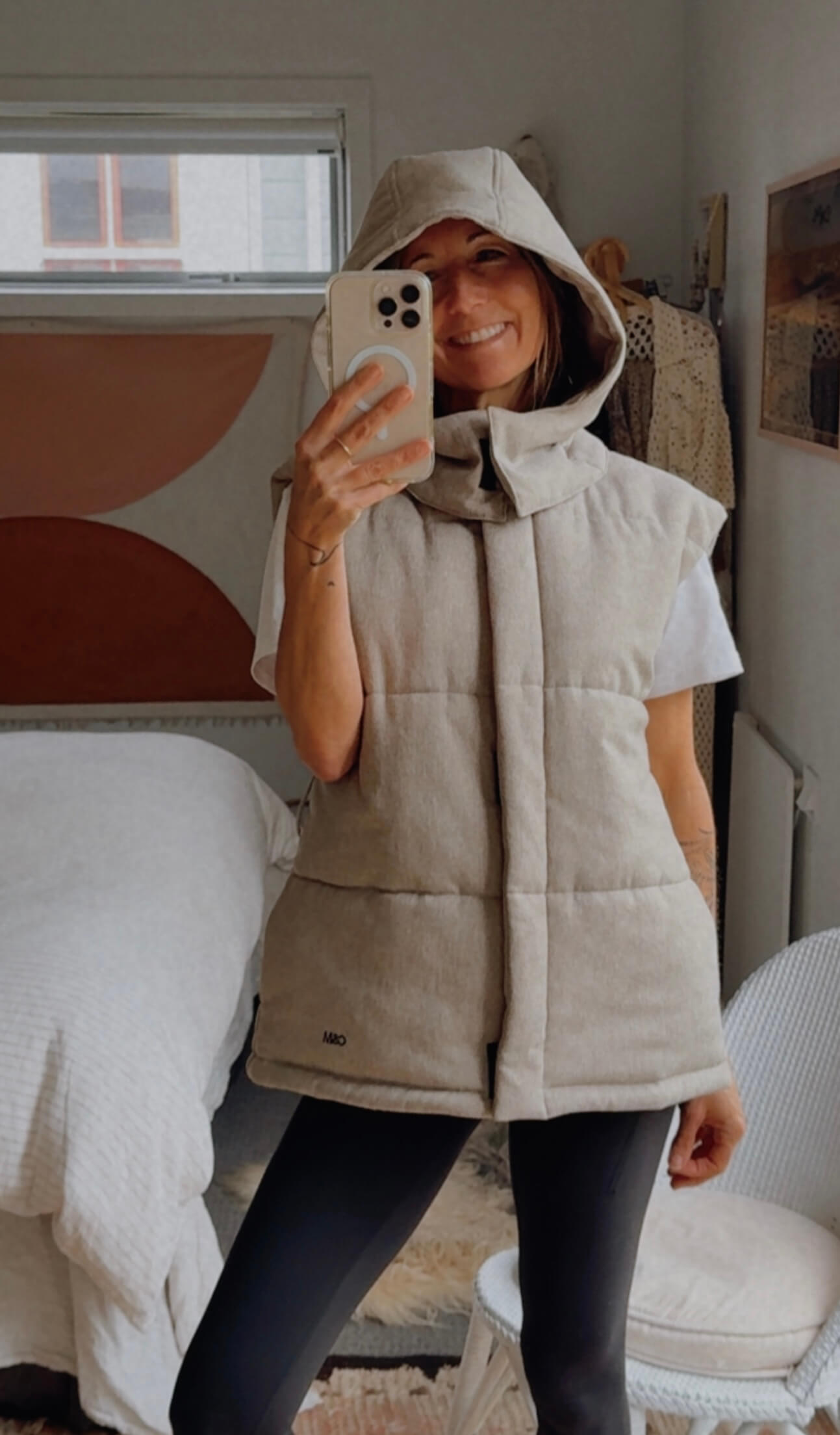 CAMILLA AND MARC // Dawn Puffer Vest // Beige // S/M