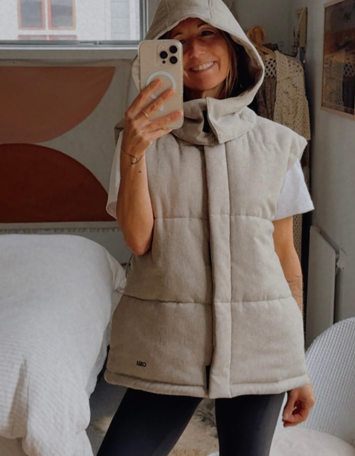 CAMILLA AND MARC // Dawn Puffer Vest // Beige // S/M