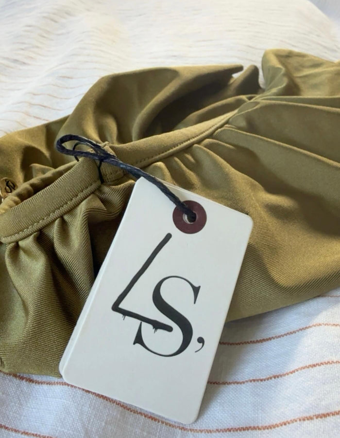 LOVE STORIES | SWIMCLUB  // Lotus Bikini Top // Moss // Size 1