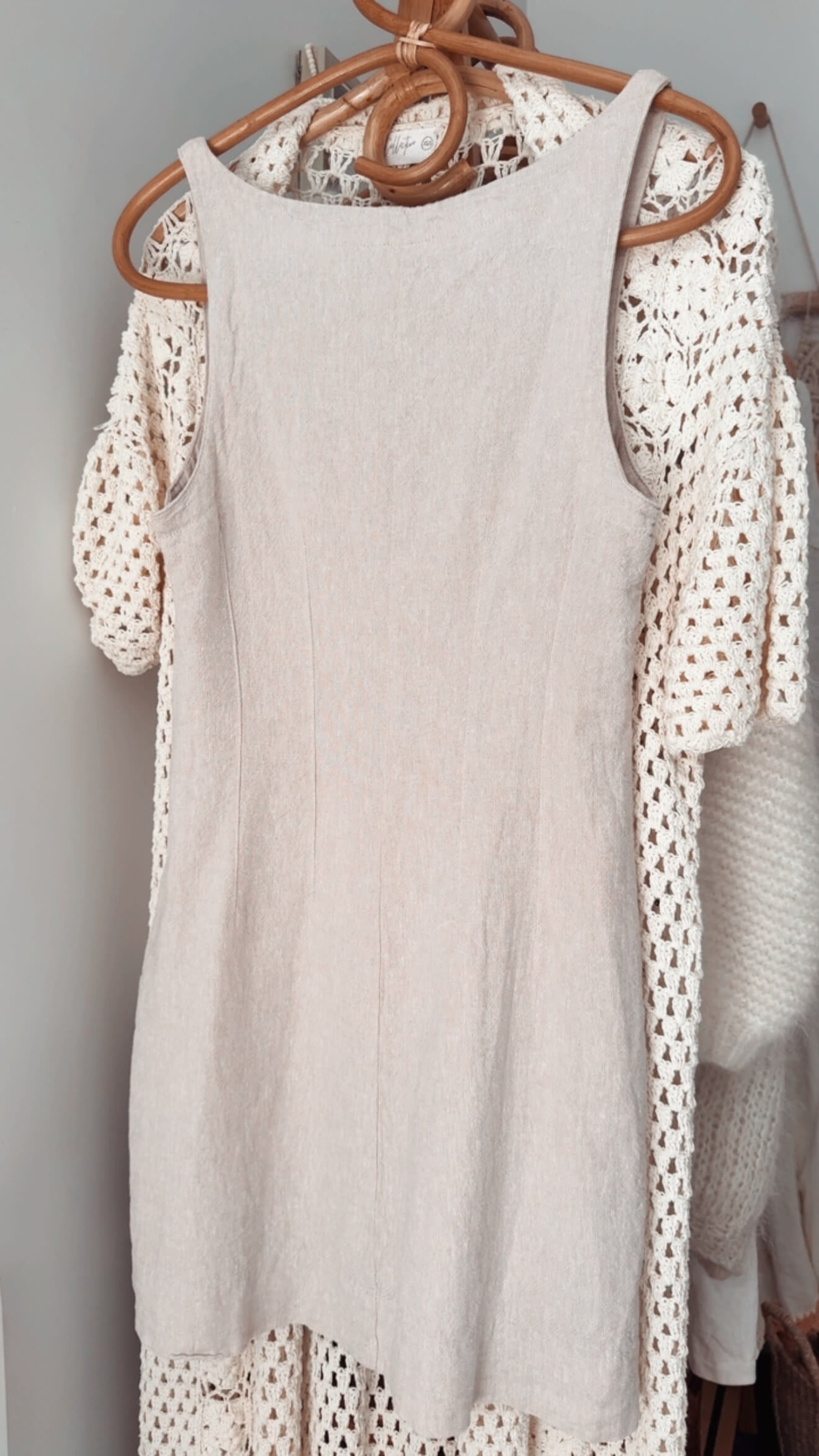 GLASSONS // Classic Mini Dress // Stone // Size 8