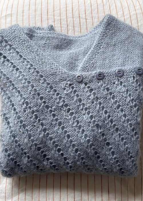 Hand-knitted Woollen Jersey // Duck Egg Blue // Free Size