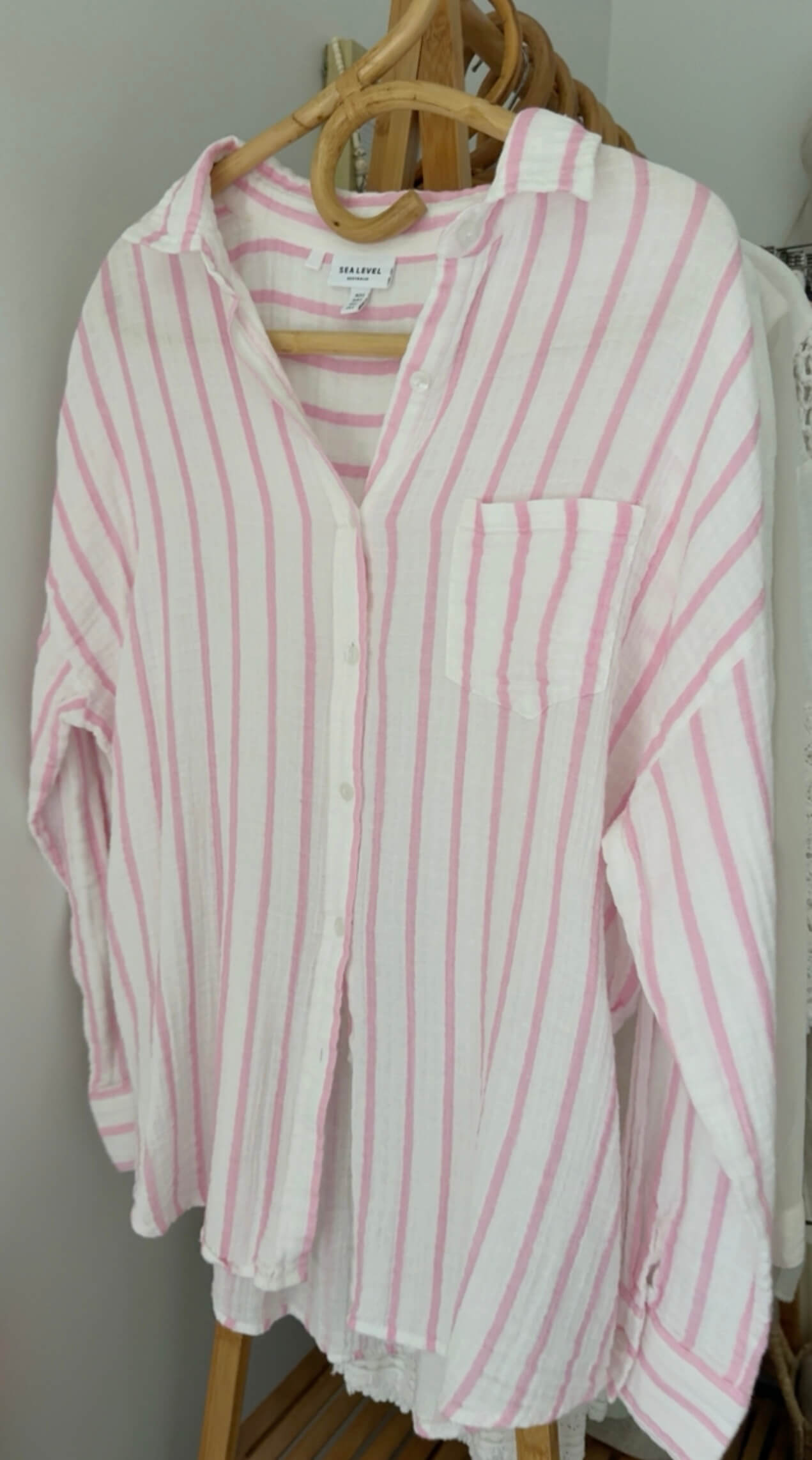 SEA LEVEL // Amalfi Beach Shirt // Pink // S/M