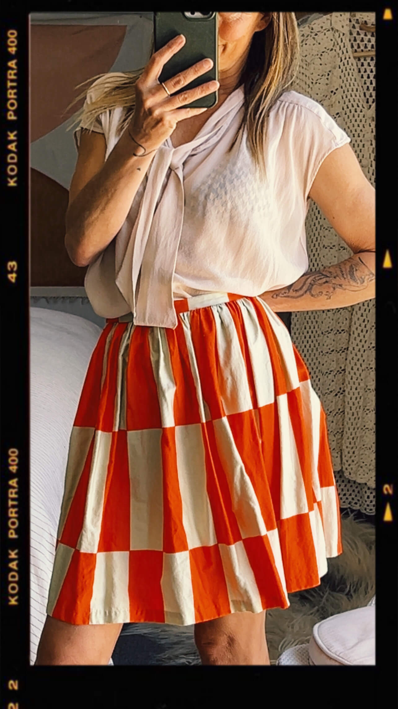 Chalky Digits Harlequin Skirt // Size 10