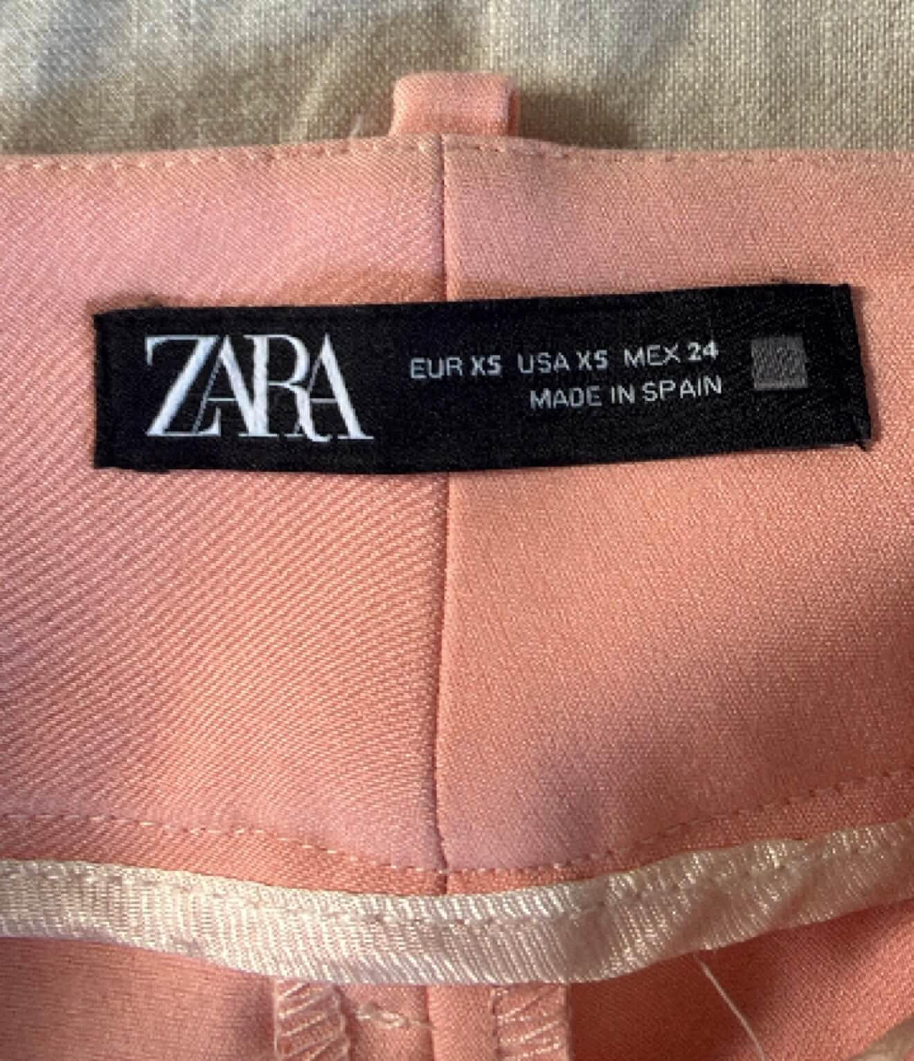 ZARA // High Waisted Tailored Pants // Coral // XS