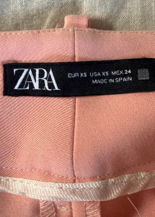 ZARA // High Waisted Tailored Pants // Coral // XS