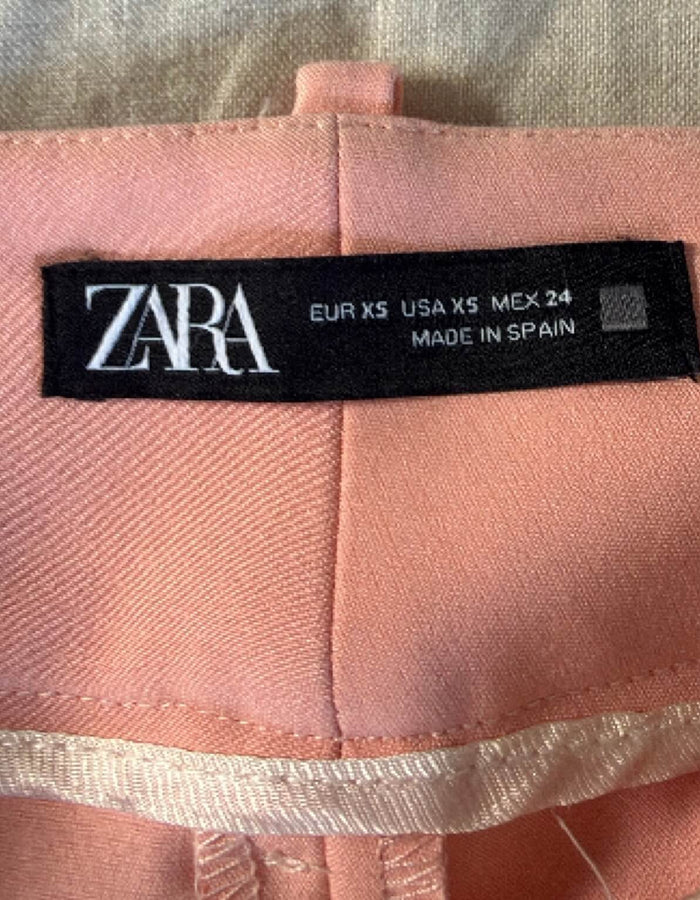 ZARA // High Waisted Tailored Pants // Coral // XS