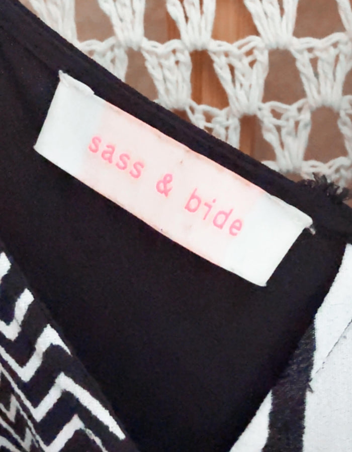 SASS & BIDE // Geometric Maxi Dress // Small