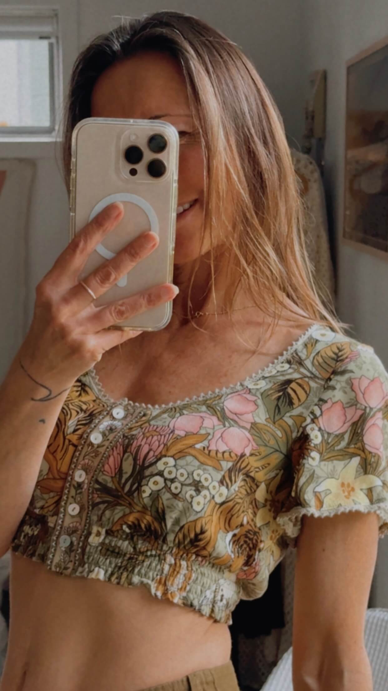 SPELL & THE GYPSY COLLECTIVE // Jungle Crop // Khaki // XXS