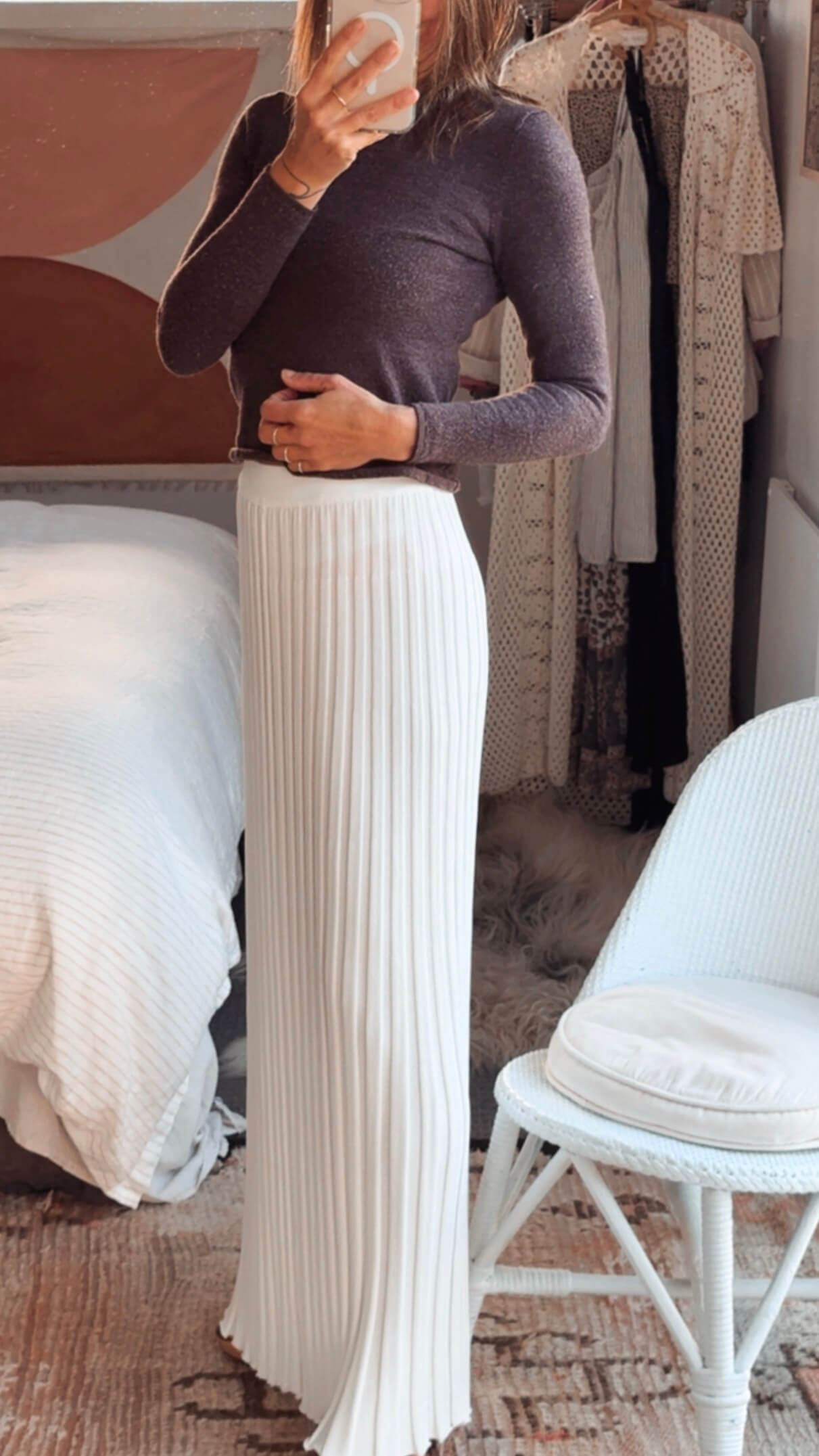 DISSH // Ollie Maxi Skirt // White // Medium