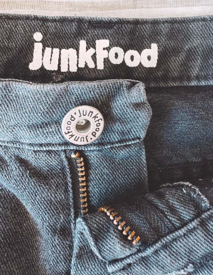 JUNKFOOD Denim Mini Skirt // Small