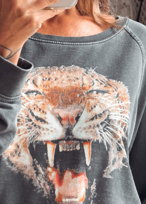 STUSSY // Tiger Sweatshirt // Size 12