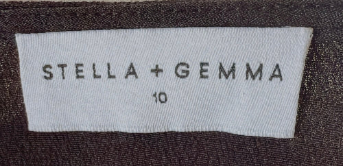 STELLA + GEMMA Wrap Maxi Dress // Black // Size 10