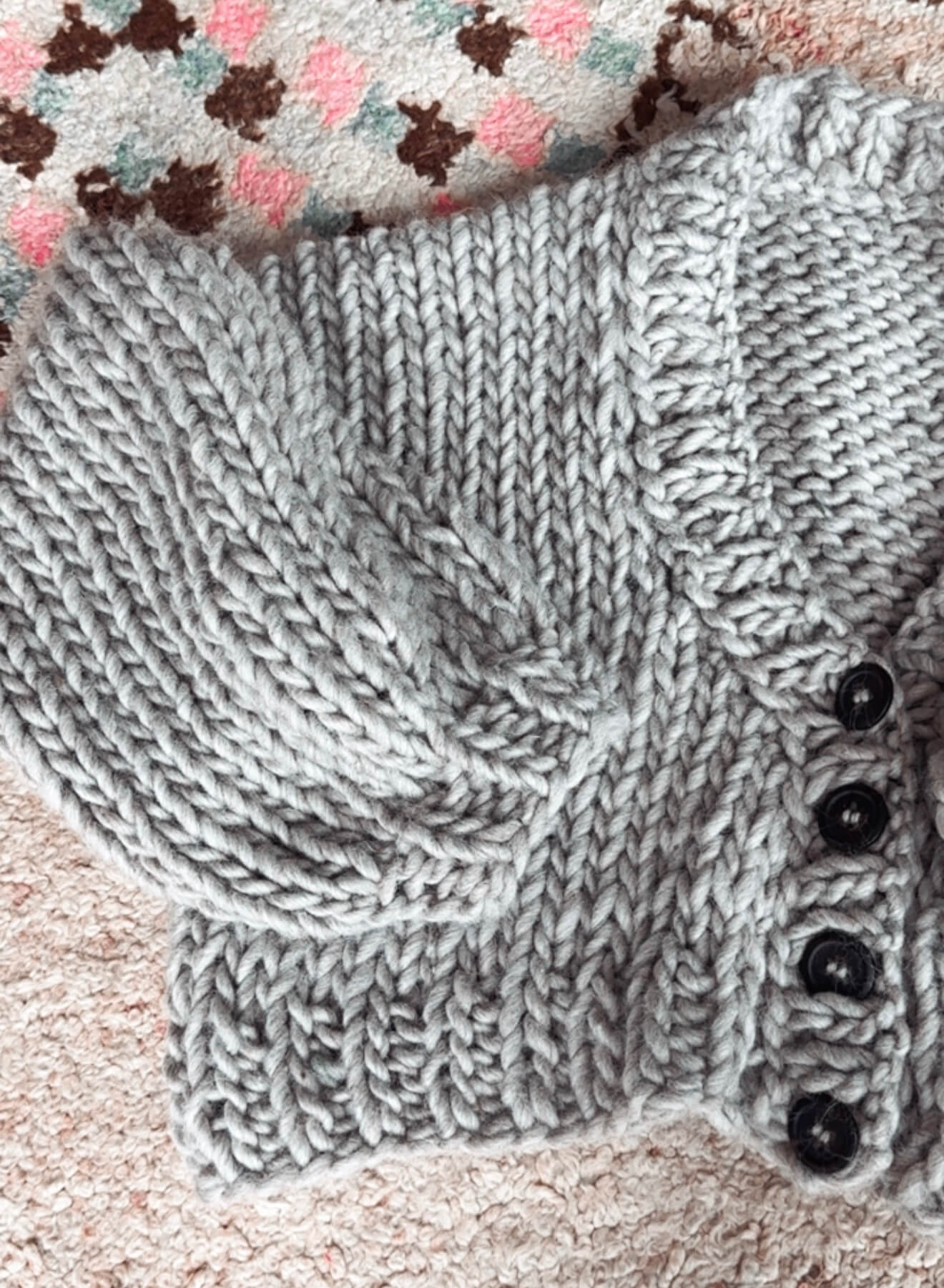 WORN + WILDER // The Basic Cardi // Silver Grey
