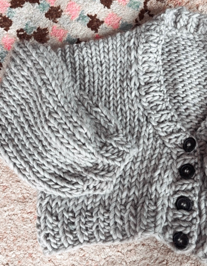 WORN + WILDER // The Basic Cardi // Silver Grey