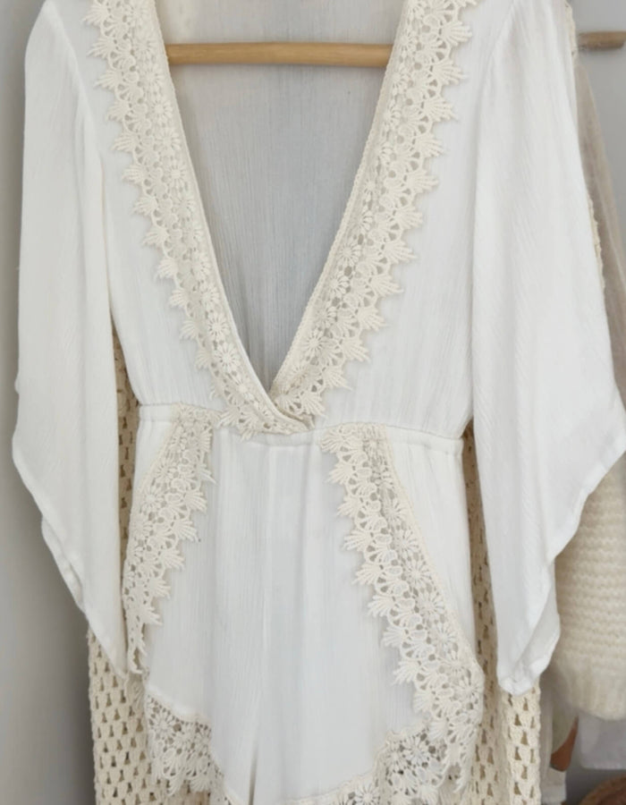 DEBBIE DABBIE // by ANGEL BIBA // Boho Playsuit // Size 6