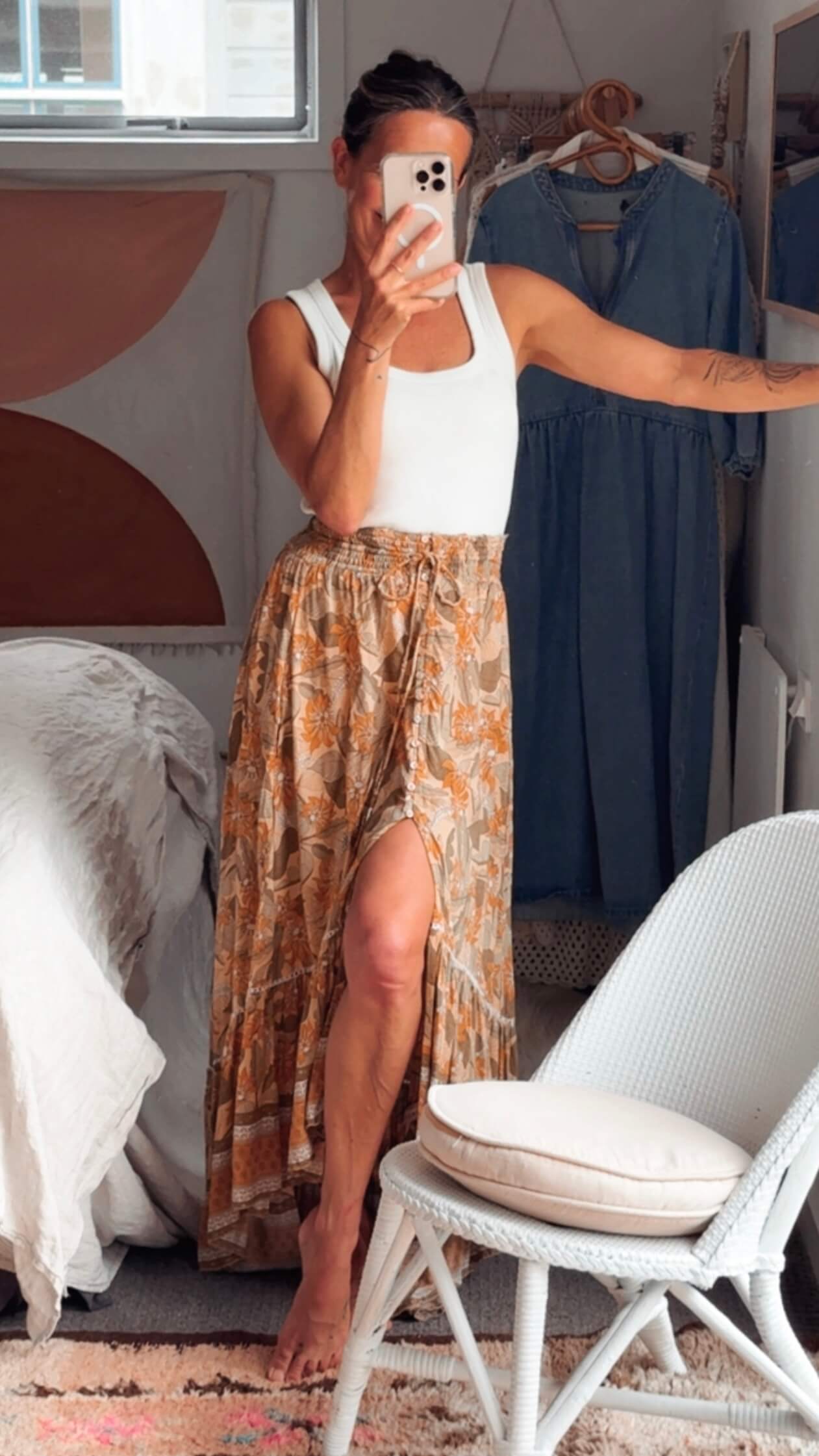 TANAH FOLK// Maxi Skirt // S/M