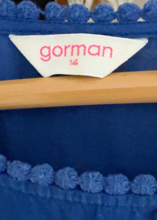 GORMAN //  Bungalow Dress // Royal Blue // Size 14