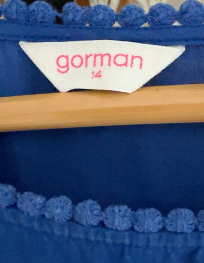 GORMAN //  Bungalow Dress // Royal Blue // Size 14