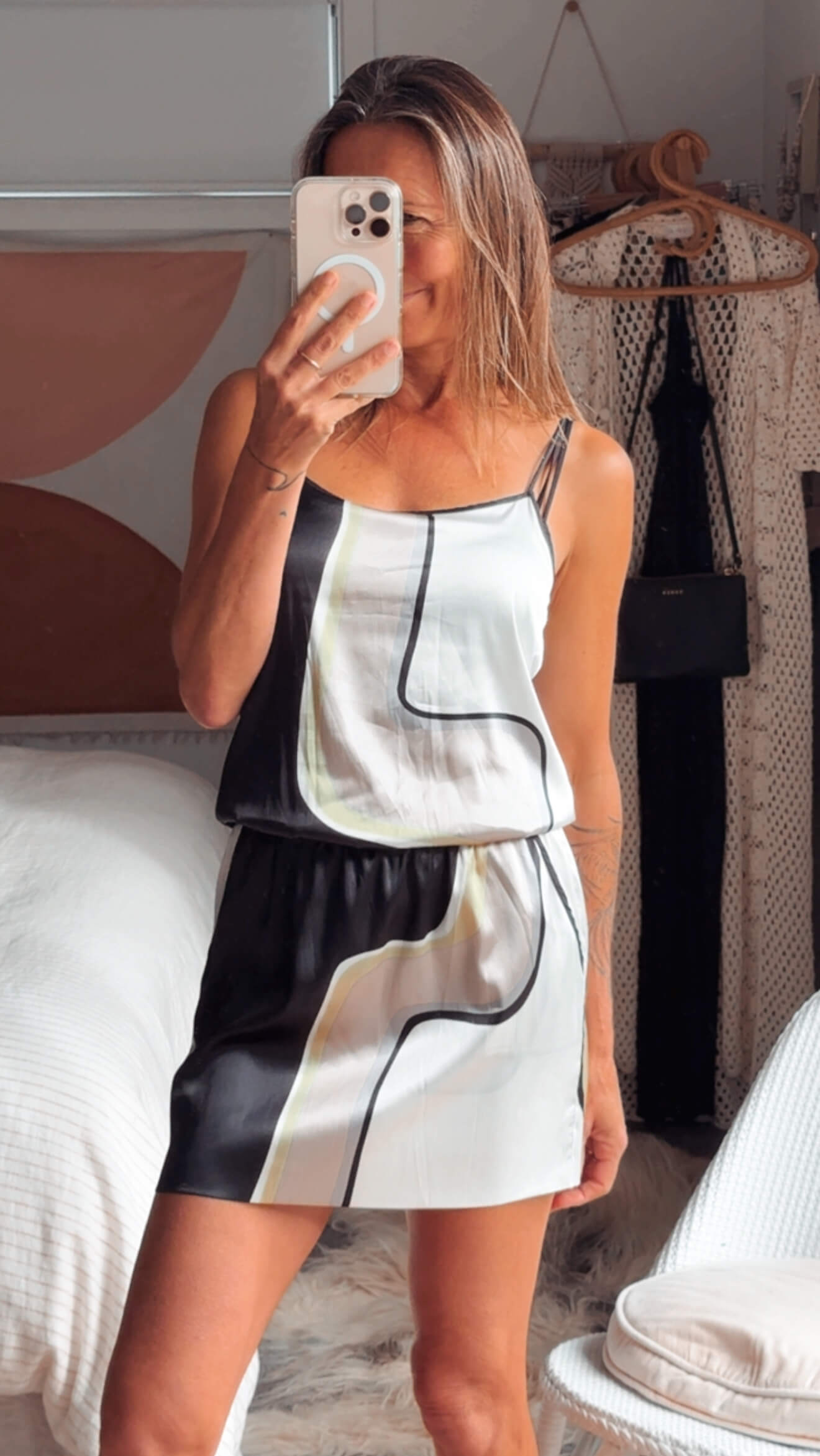 MORRISSEY // Satin Mini Dress // Small (XS/00)