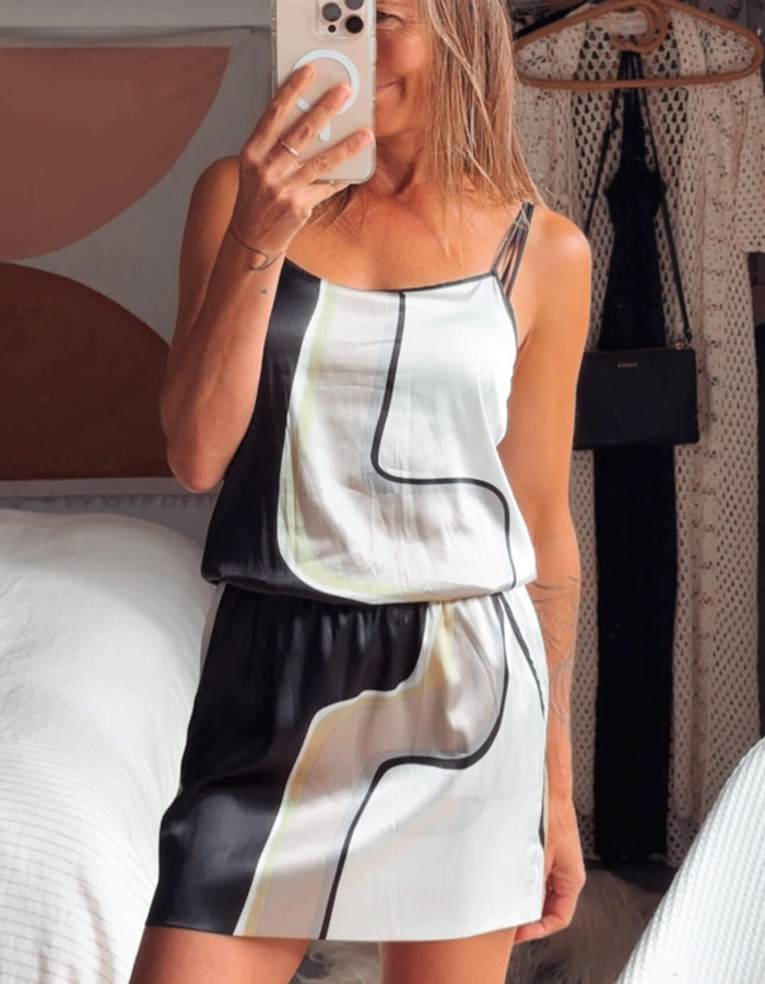 MORRISSEY // Satin Mini Dress // Small (XS/00)