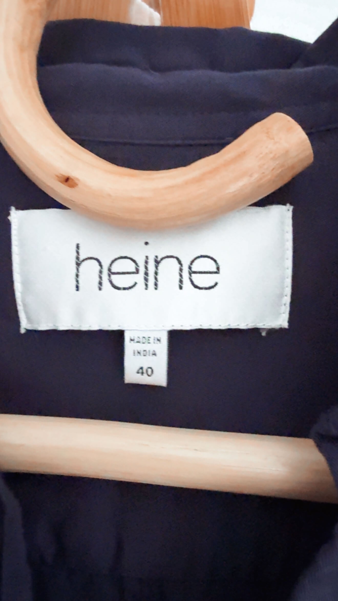 HEINE // Navy Midi Shirt Dress // M/L