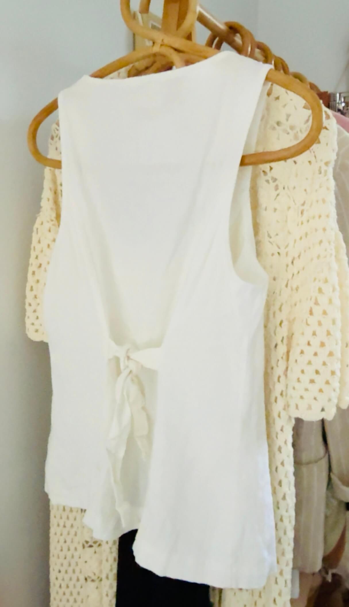 GLASSONS // Linen Vest // Size 8
