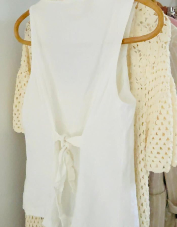 GLASSONS // Linen Vest // Size 8