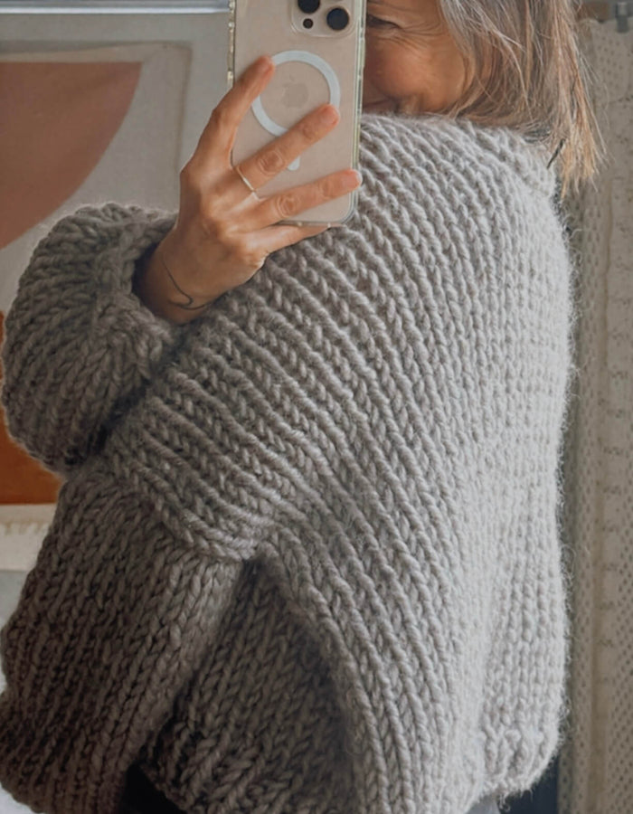 WORN + WILDER // The Basic Cardi // Grey