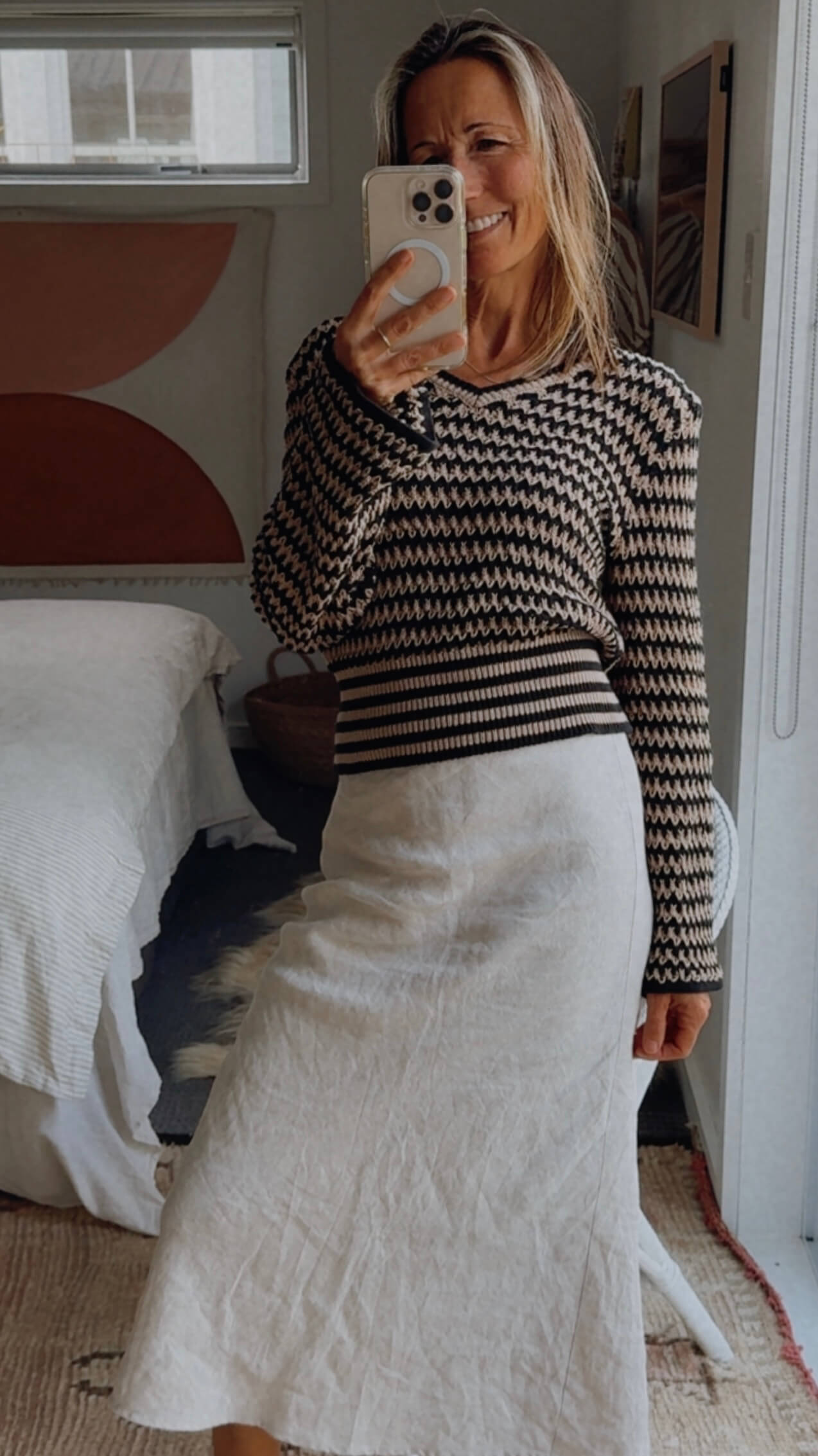 MAX // Organic Cotton Crochet Sweater // Small