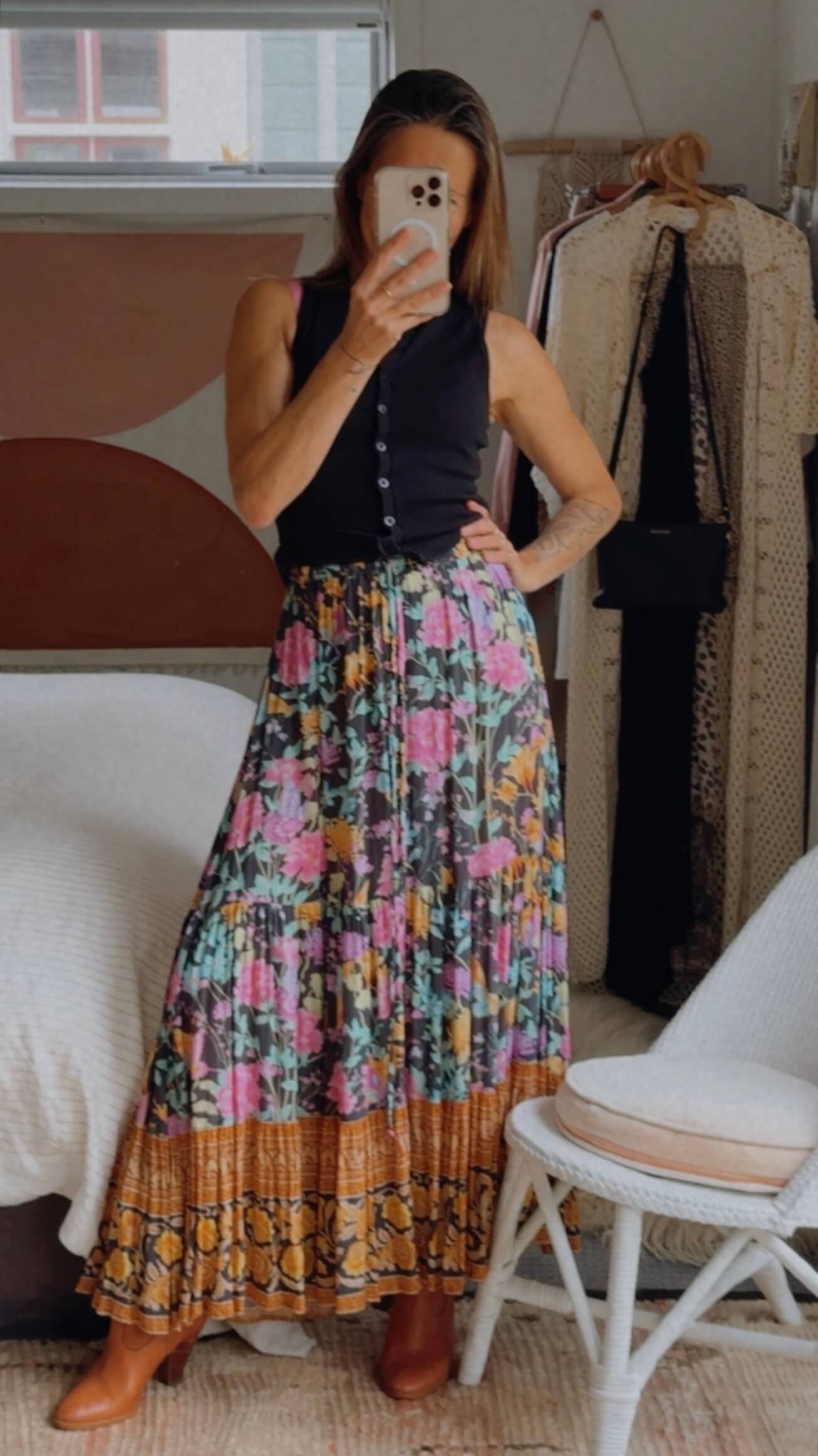 SPELL & THE GYPSY COLLECTIVE // Butterfly Midi Skirt // Firefly // Small