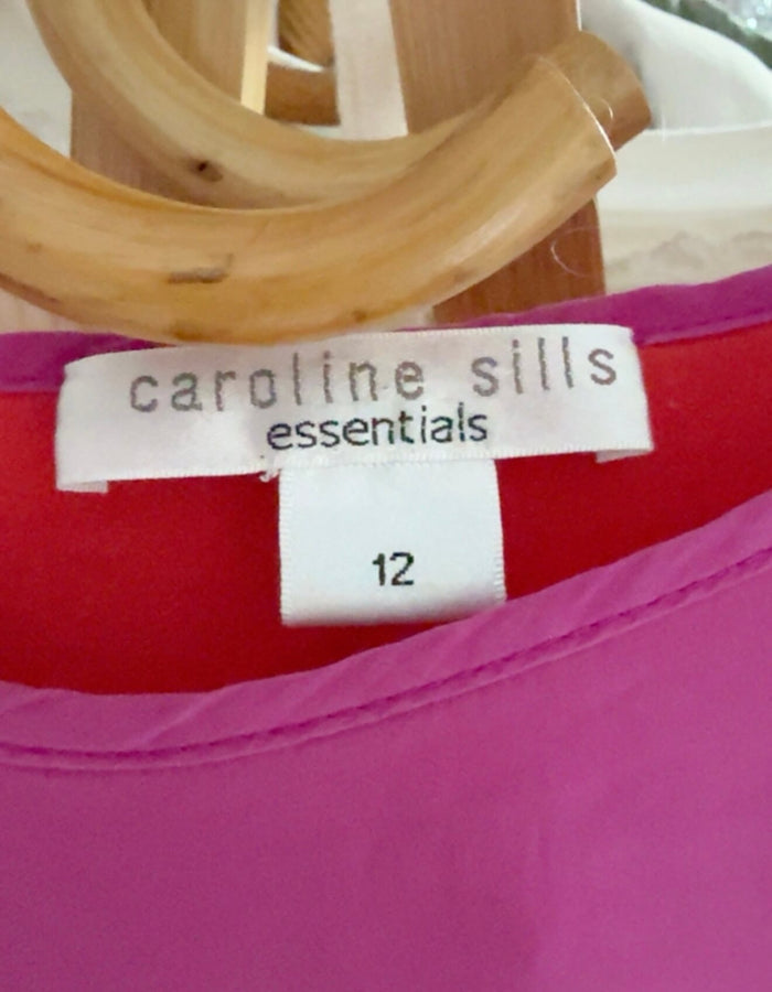 CAROLINE SILLS // Silk Blouse // Size 12