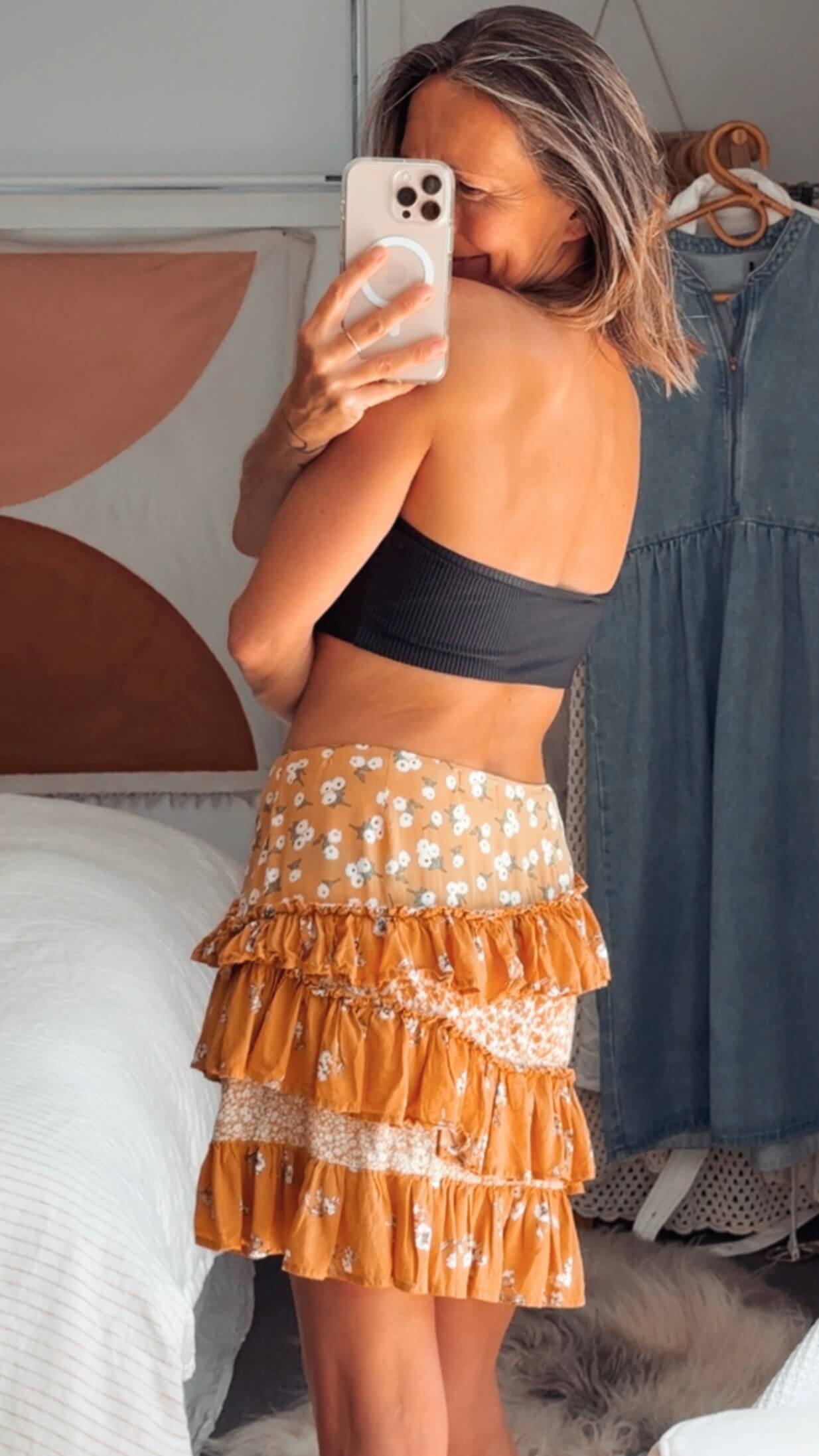 BAMBOO BLONDE // Lory Mini Skirt // Size 6