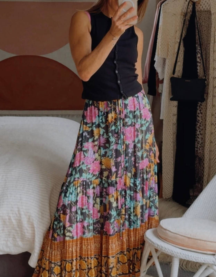 SPELL & THE GYPSY COLLECTIVE // Butterfly Midi Skirt // Firefly // Small