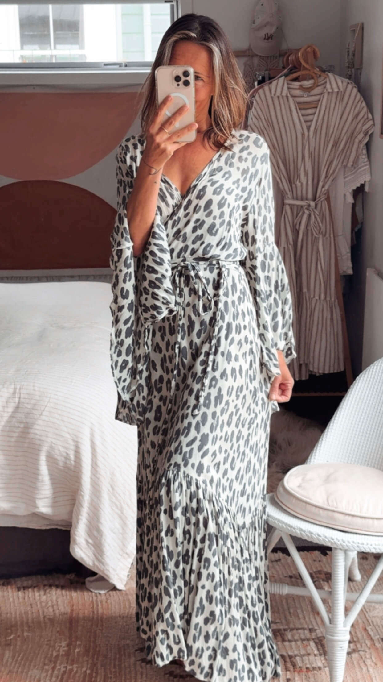 MARINA GRIMANI // Hawaii Leopard Wrap Dress // Free Size