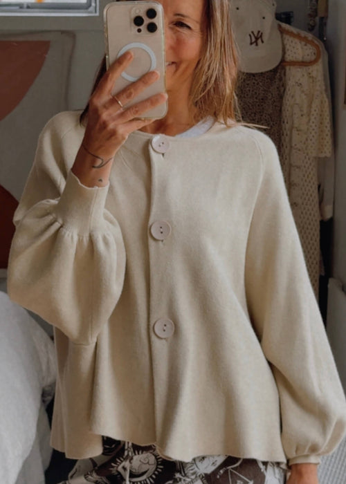 EB + IVE // BELL-SLEEVE CARDI // Fawn // Free Size