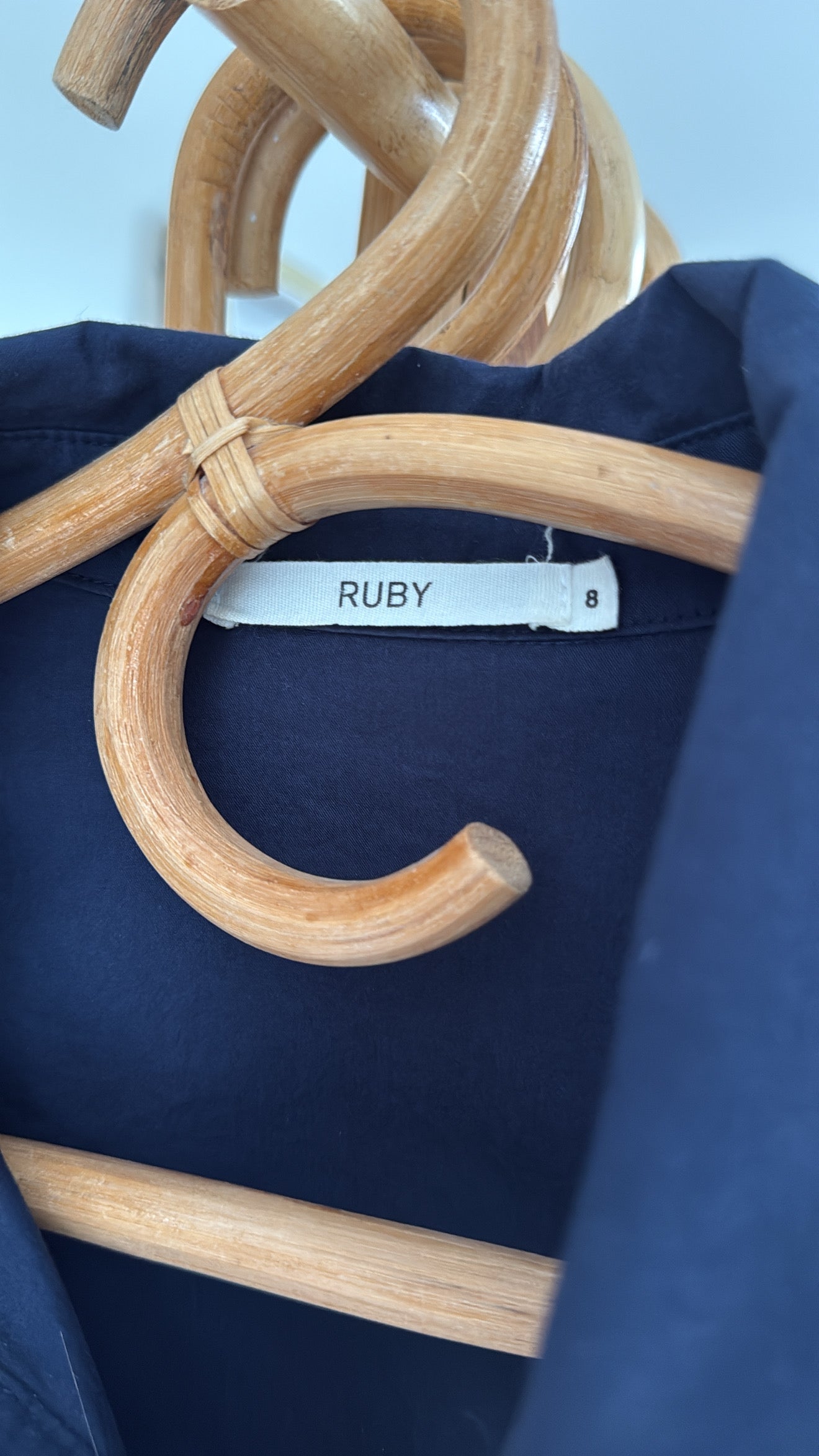 RUBY // Shirt Dress // Navy // Size 8