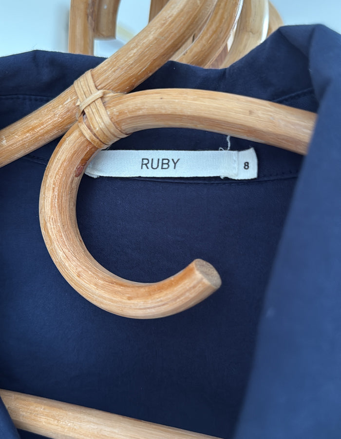 RUBY // Shirt Dress // Navy // Size 8