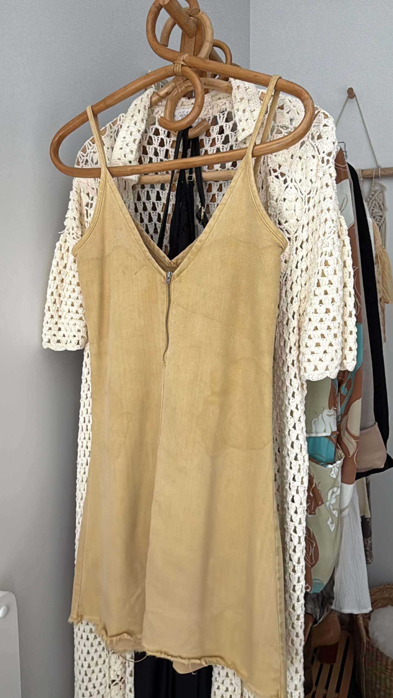 SUPRÉ DENIM // Mustard Cotton Mini Dress // Size 6