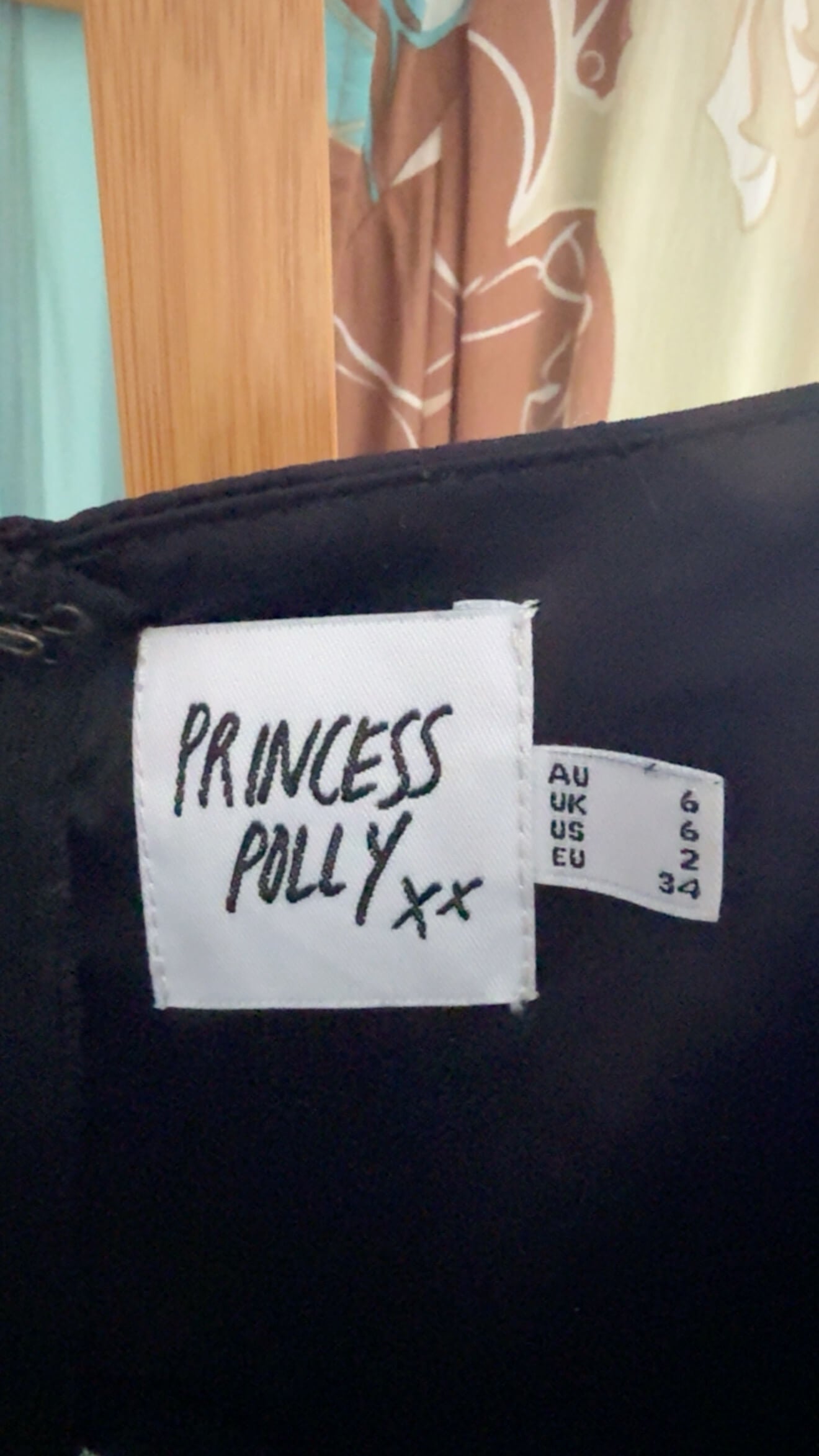 PRINCESS POLLY // Satin/Lace Dress // Black // Size 6
