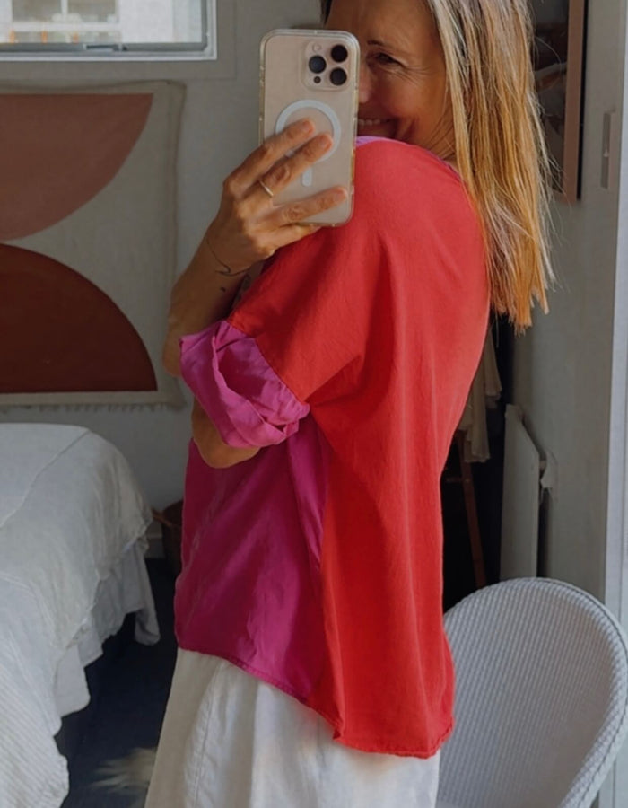 CAROLINE SILLS // Silk Blouse // Size 12