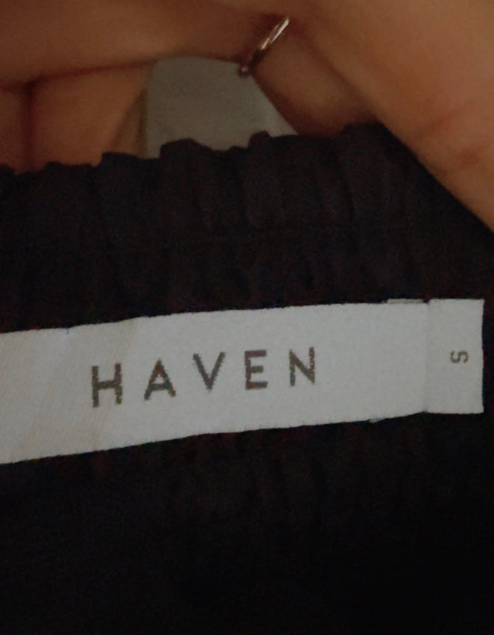 HAVEN // Brasilia Tie Maxi Dress // Black // SMALL